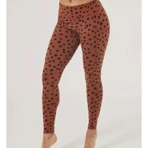 Pact Size L Rust & Black Polka Dot Organic Cotton PureActive Pocket Leggings